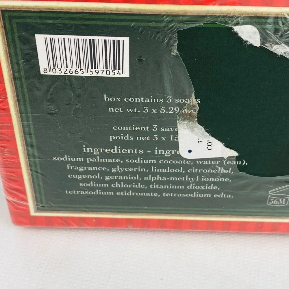 Saponificio Artigianale Fiorentino 3‎ Soap Set 5.29oz Buon Natale Gift Set